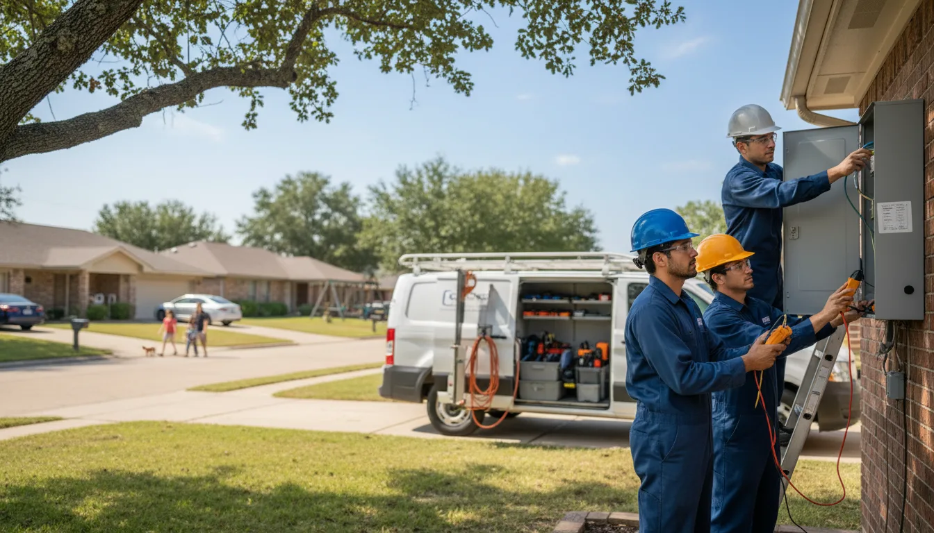 Certified electrician providing emergency electrical services in Saint Mary, MO